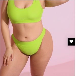 Neon green bikini top 💚